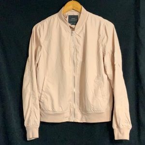 Zara Basic Outerwear taupe bomber jacket Size Women Medium